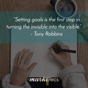Setting Goals | Writing your goals down
