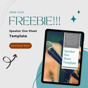 FREE Speaker One Sheet Download