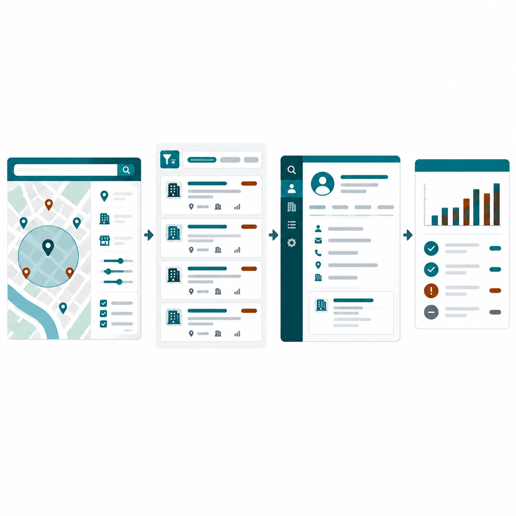 GoHighLevel AI prospecting tool for finding and organizing business leads